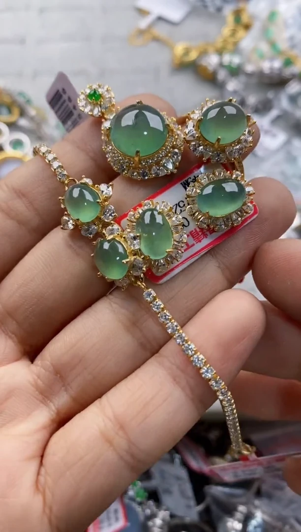 银S925镶嵌戒指翡翠11               2