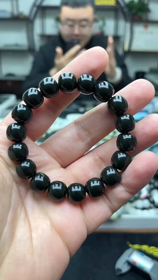 未镶嵌手串和田玉纯天然新疆皮勒村踏青12特细