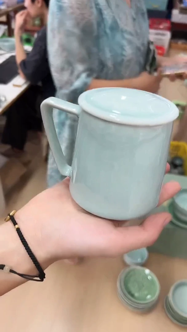 龙泉云间青瓷小米茶器