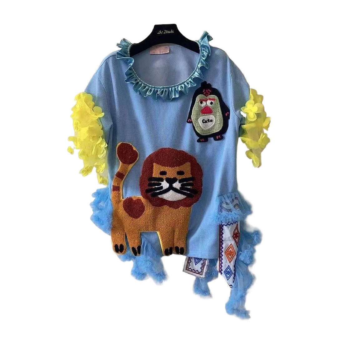 ATT潮牌女装2025春原创设计师品牌个性时尚休闲百搭重工套装