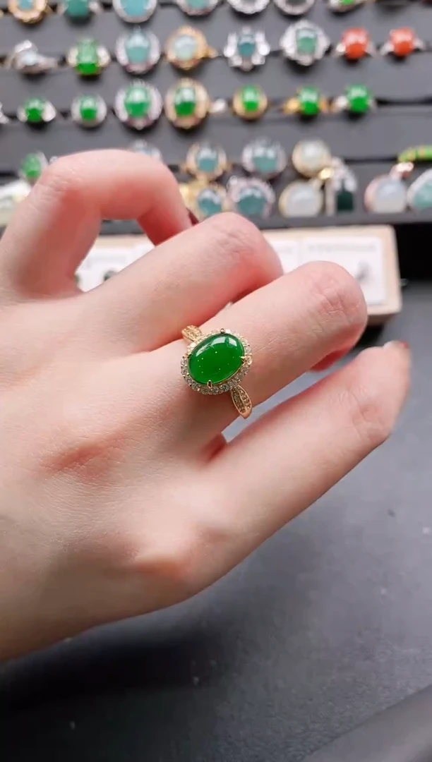 【闪购商品】翡翠戒指银S925镶嵌11111111