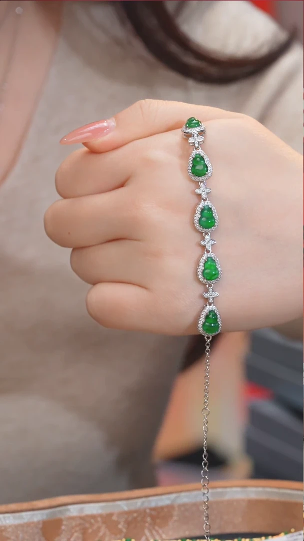 【闪购商品】翡翠手链未镶嵌多样性发@@N7379