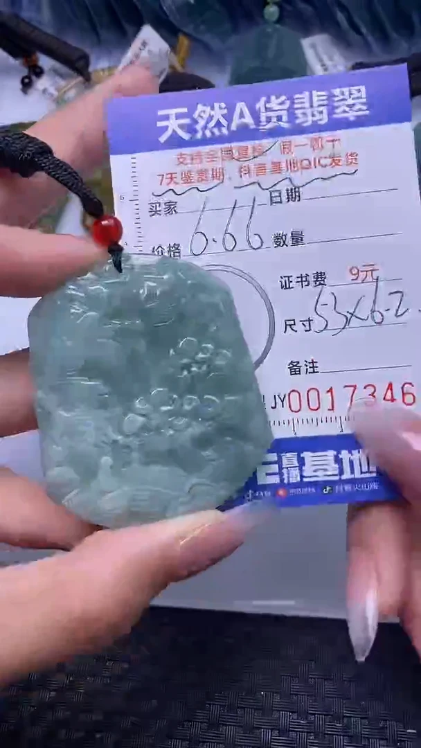 翡翠未镶嵌颈饰    7346