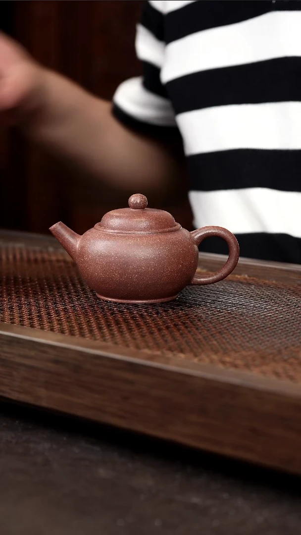 茶壶紫砂岩中泥六拼圆珠