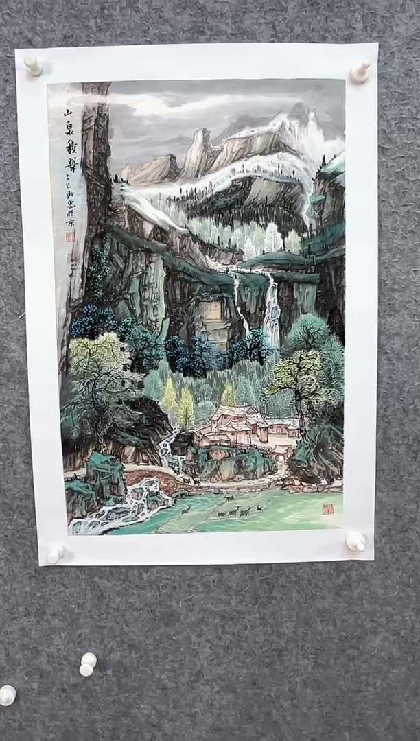 国画ST-LZZ老师山水作品