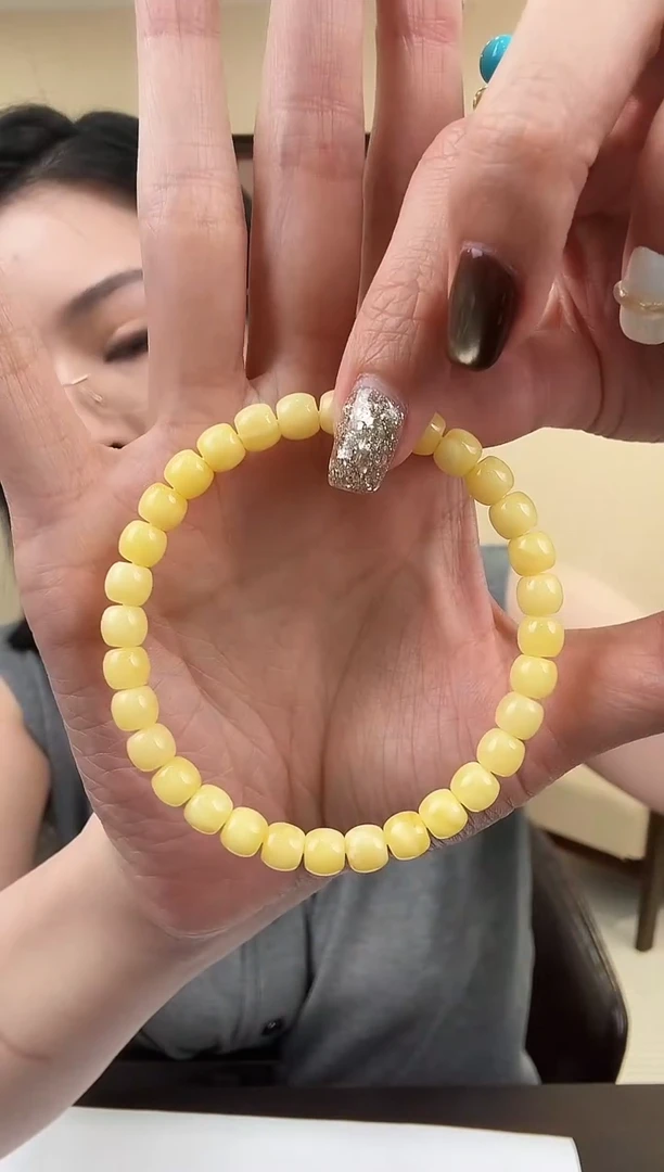 手串蜜蜡未镶嵌老型珠卡7mm
