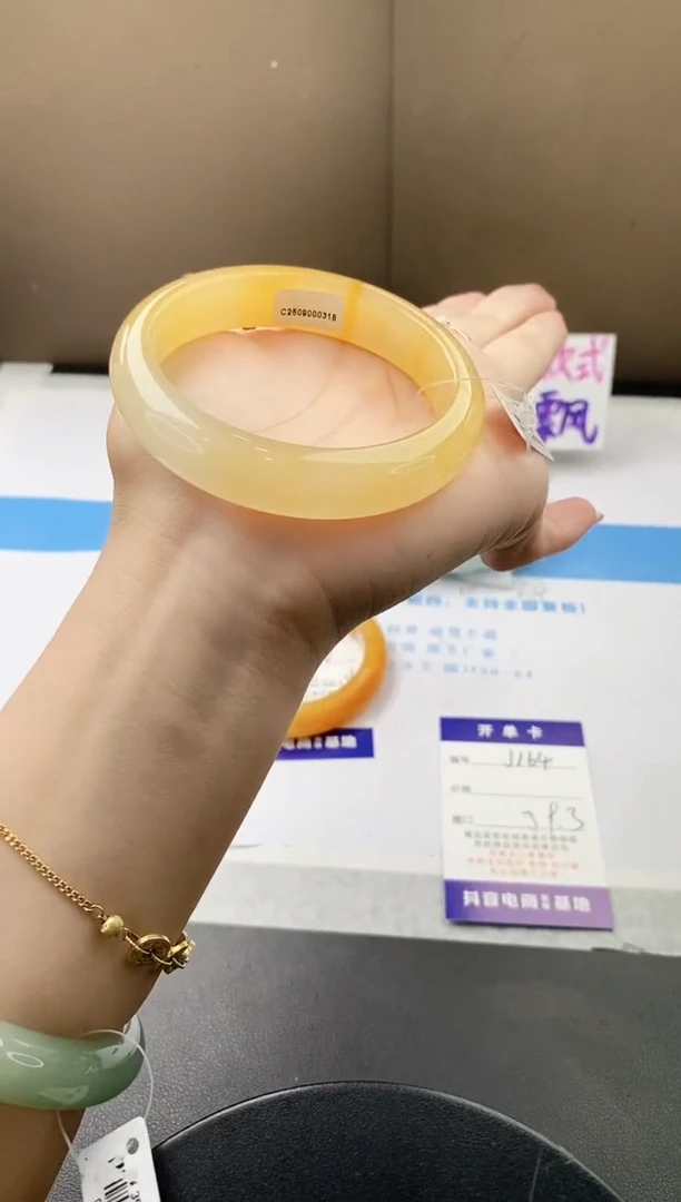 未镶嵌手镯石英质玉j164-HB59+