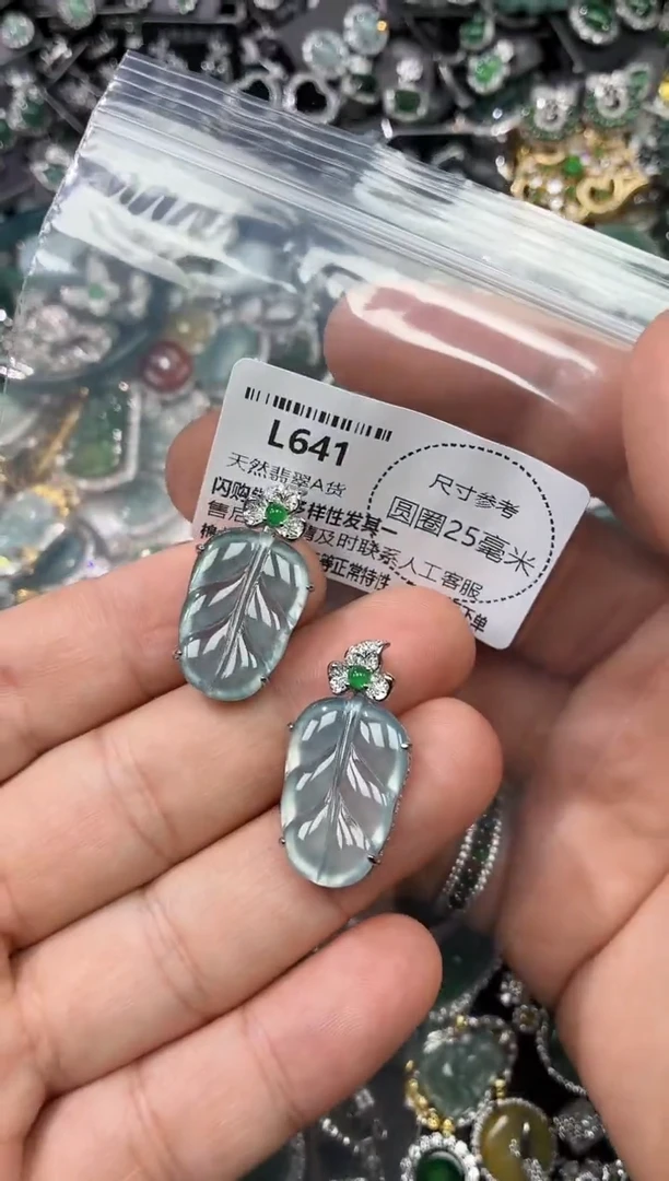 翡翠未镶嵌颈饰L641多样性发其一