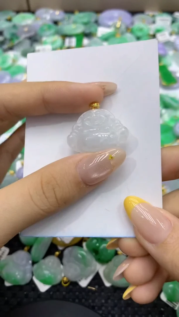 颈饰未镶嵌翡翠天然缅甸翡翠A货