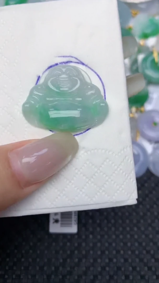 翡翠未镶嵌颈饰天然缅甸翡翠a货百元以上9元证书费自理