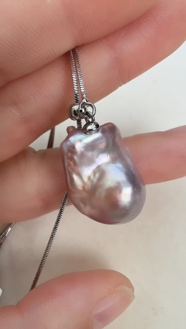 颈饰未镶嵌淡水珍珠万能链巴洛克