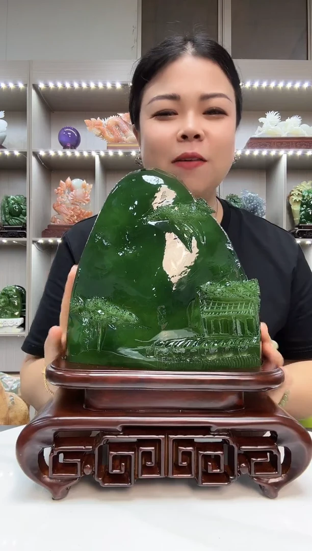 石材天然岫岩玉摆件