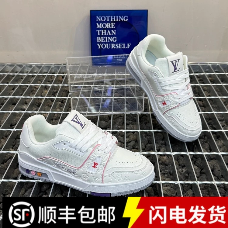 秋季新款时尚厚底情侣鞋青年男女同款百搭运动小胖丁休闲小白鞋子