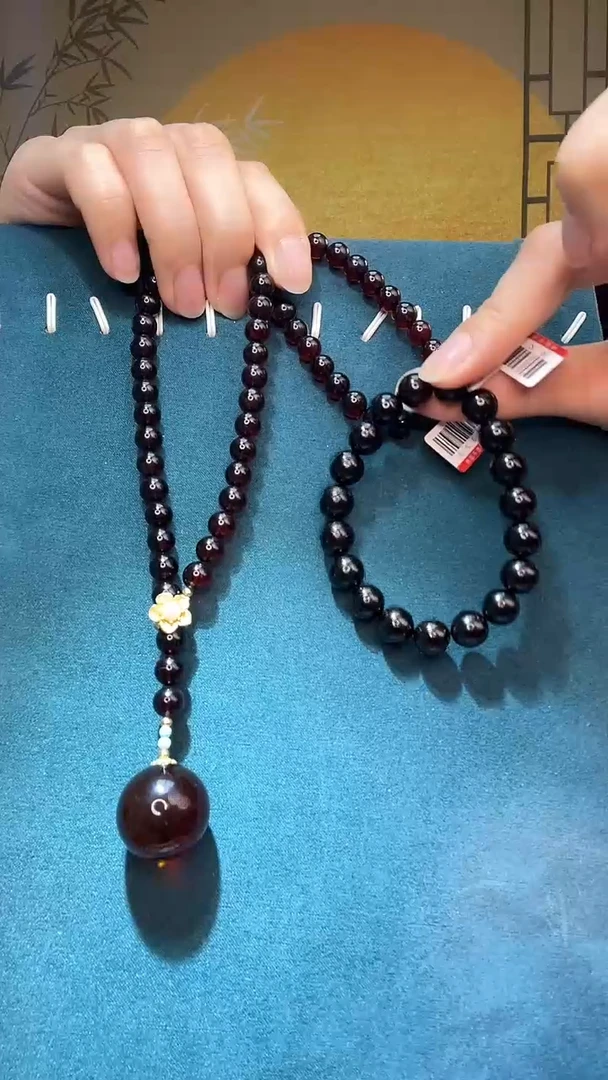 未镶嵌琥珀裸石H1328天然蜜蜡一套