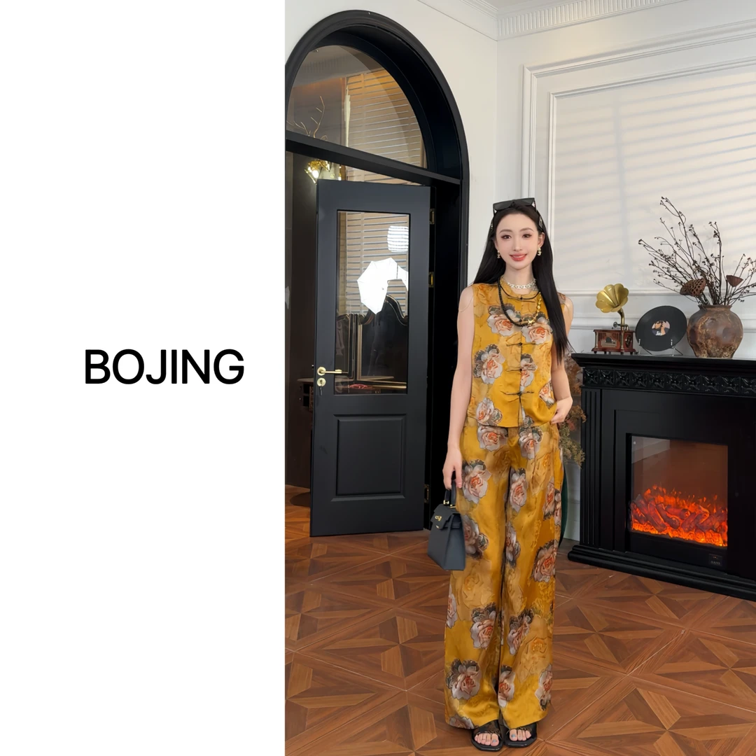 【如梦令】新中式休闲百搭休闲百搭显瘦夏季国风薄款套装