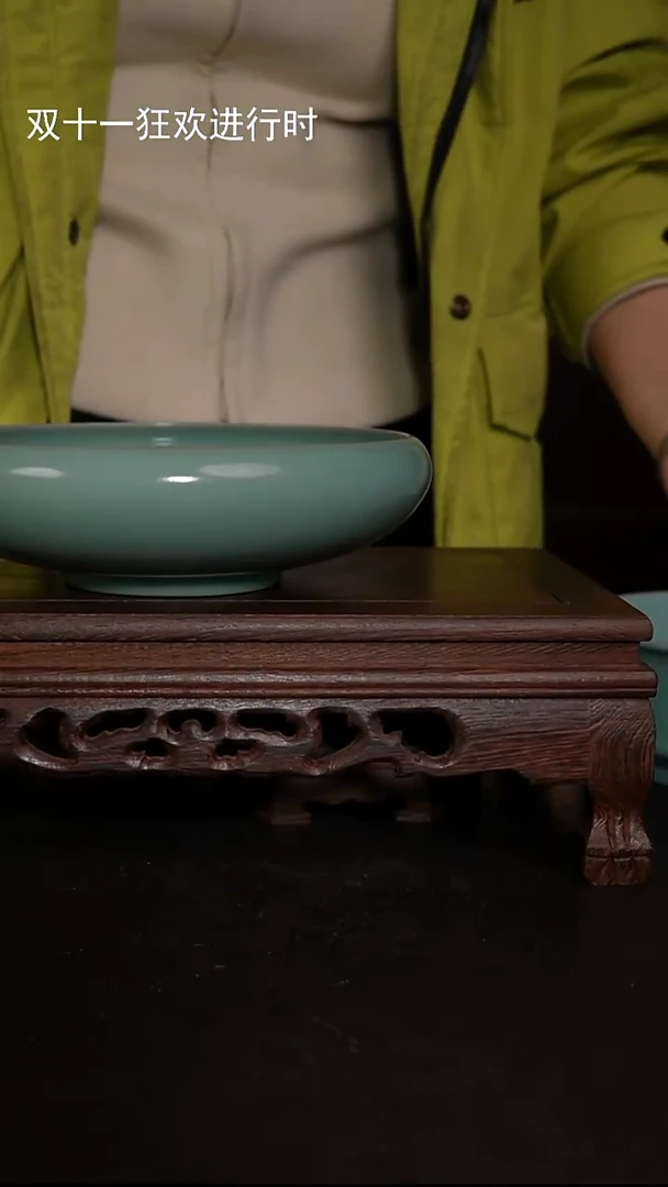 摆件瓷仿古手工茶洗