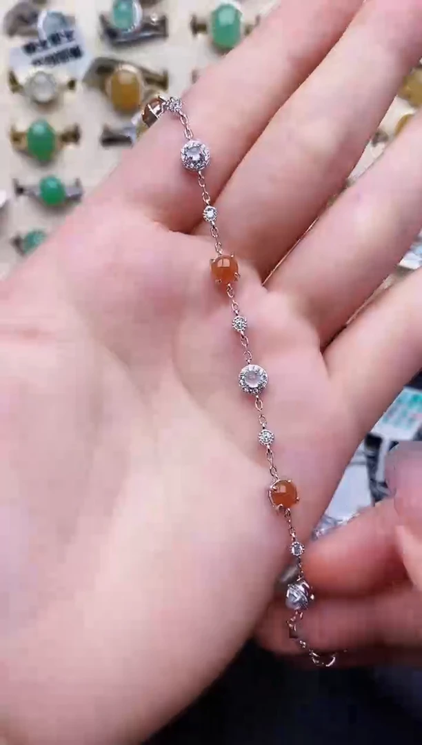 银S925镶嵌戒指翡翠764