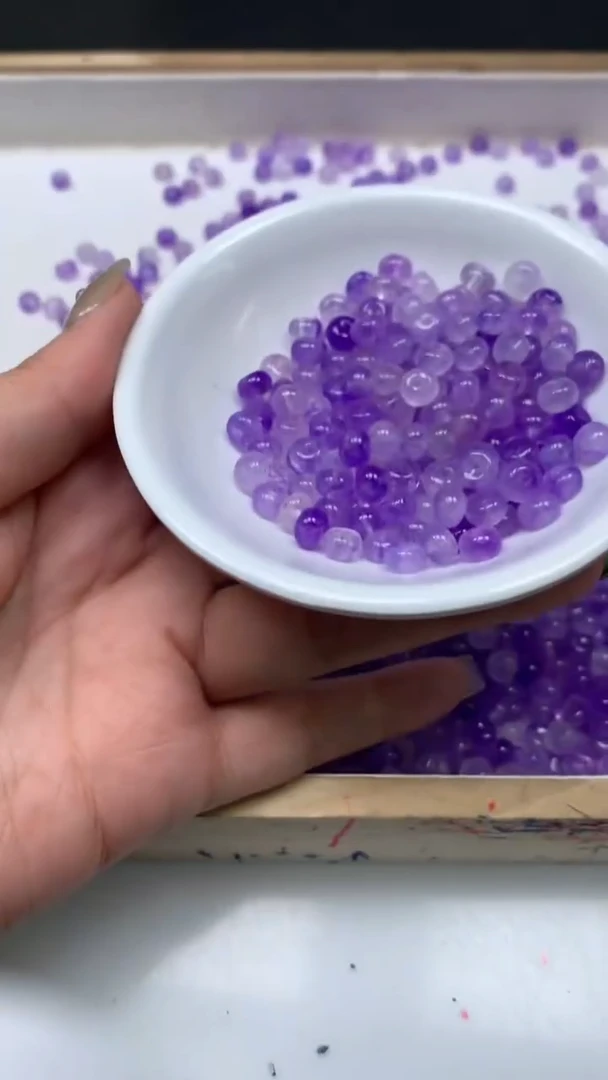 未镶嵌散珠碧玺E813 冰紫碧玺4*6mm30个6.8元