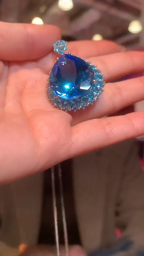 颈饰银S925镶嵌托帕石【宝石世家严选】