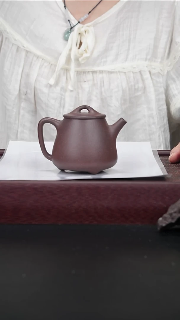 茶壶紫砂yz桃花泥 高瓢