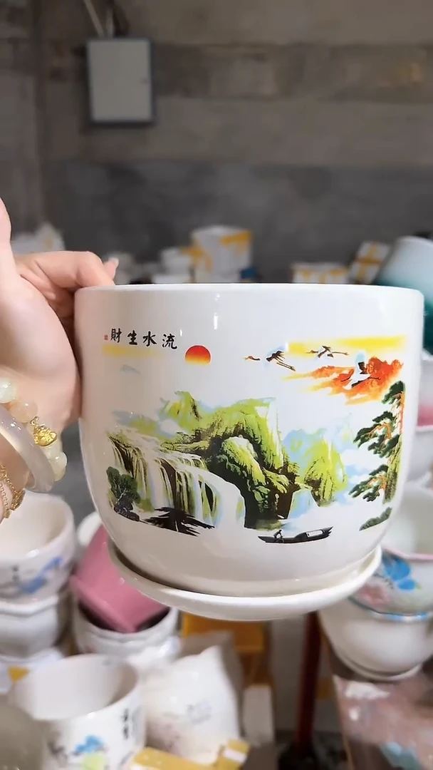 高温陶瓷花盆+Q869