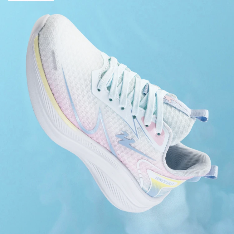 双星八特逐风三代女生款式超轻运动透气网面防滑慢跑鞋WDSG—98069