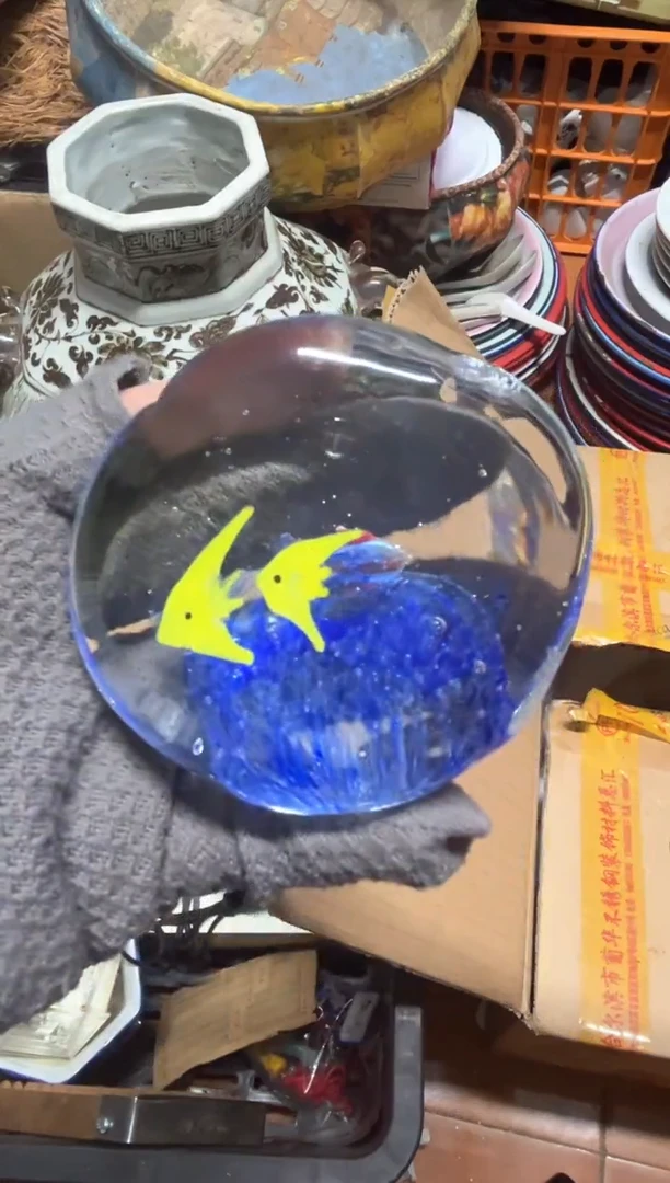 手工艺品琉璃江*摆件