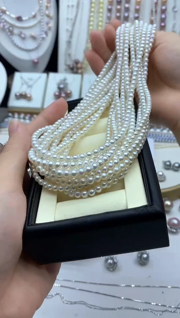 淡水珍珠银S925镶嵌颈饰多样性发其一