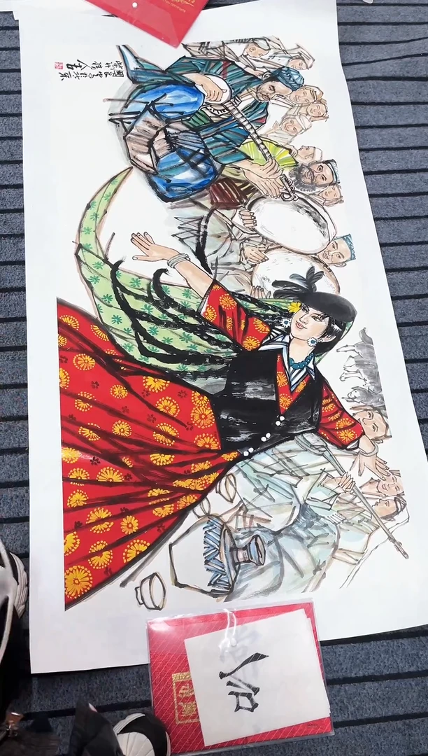 精品国画人物作品