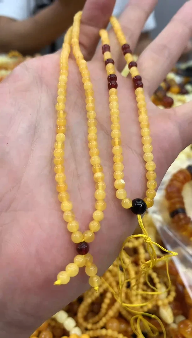 裸石蜜蜡未镶嵌链子多样性发其一