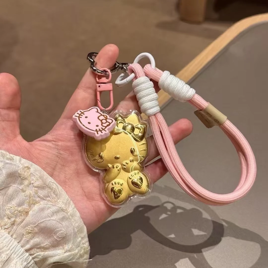 含金工艺品hellokitty手机挂绳包挂钥匙扣可爱礼品礼物