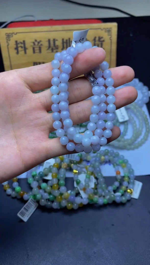 未镶嵌定制翡翠珠串