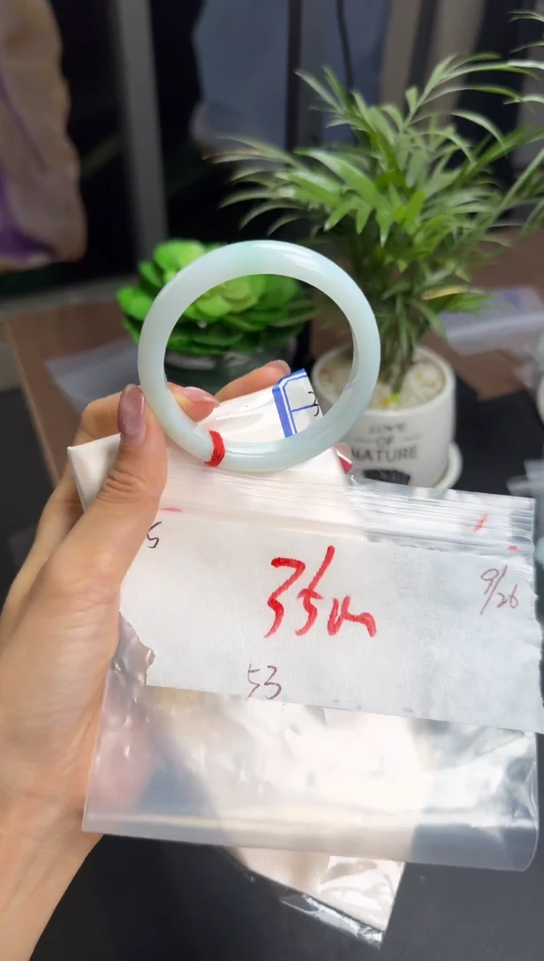 未镶嵌定制翡翠5手镯53*3510元毛货需精抛光