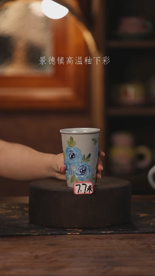陶瓷景德镇高温釉下手绘陶瓷206