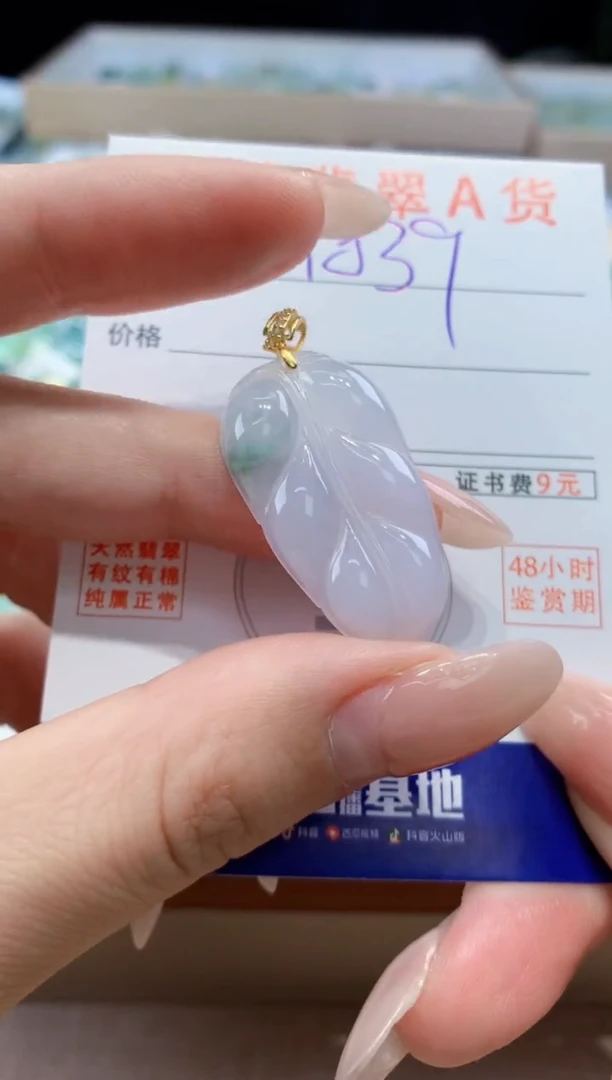 翡翠未镶嵌颈饰天然A货翡翠挂件