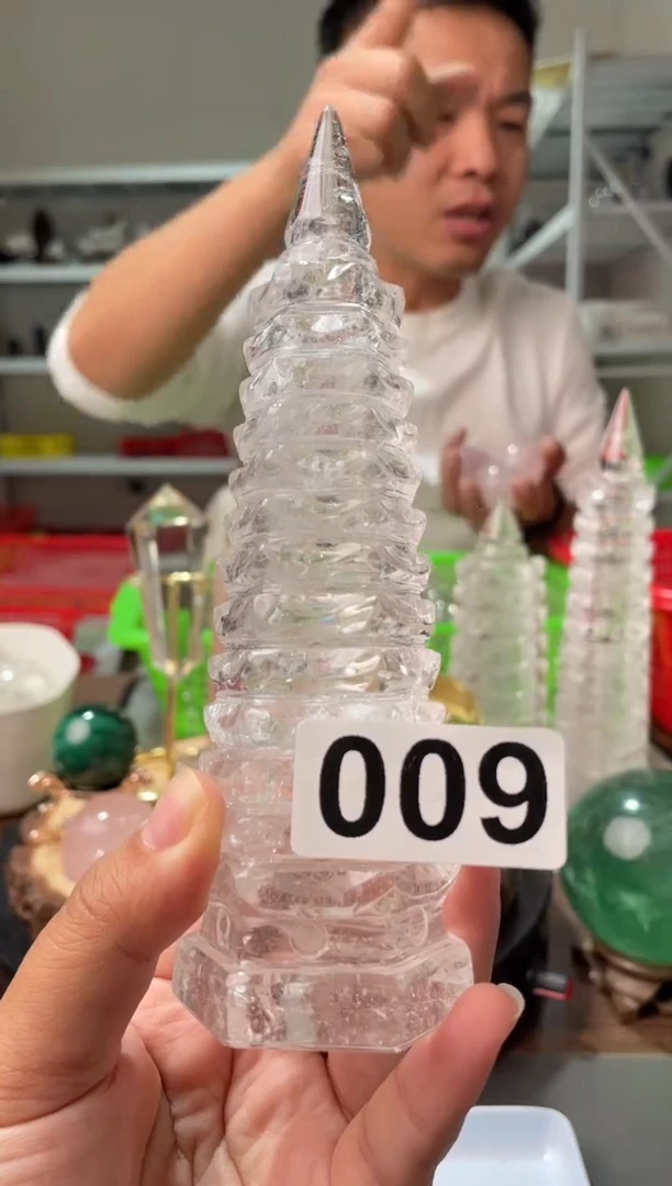 未镶嵌大型摆件（非配饰）水晶白水晶文昌塔009