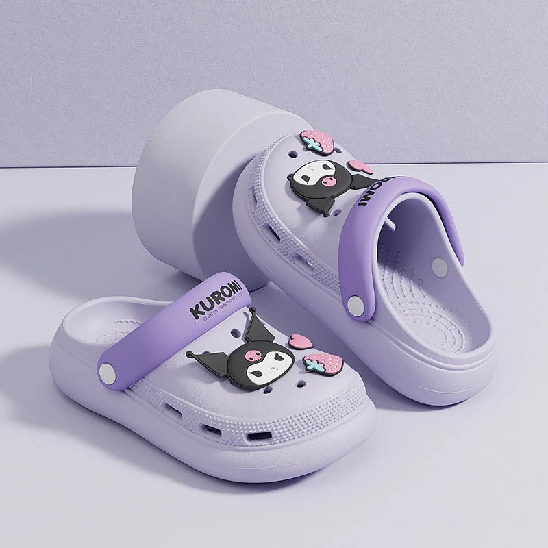 洞洞鞋女儿童三丽鸥联名2025年夏季新款卡通宝宝可外穿沙滩凉拖鞋