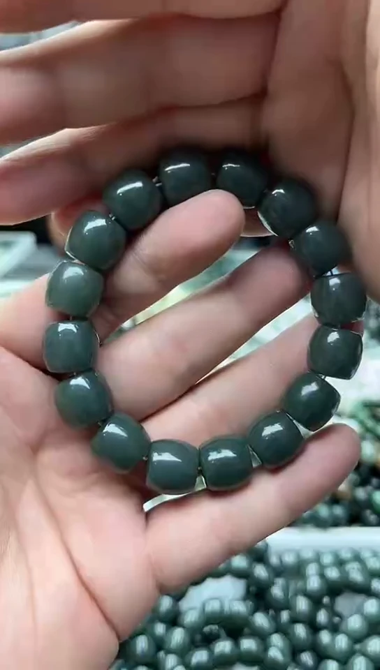 手串未镶嵌和田玉纯天然新疆且末蓝14