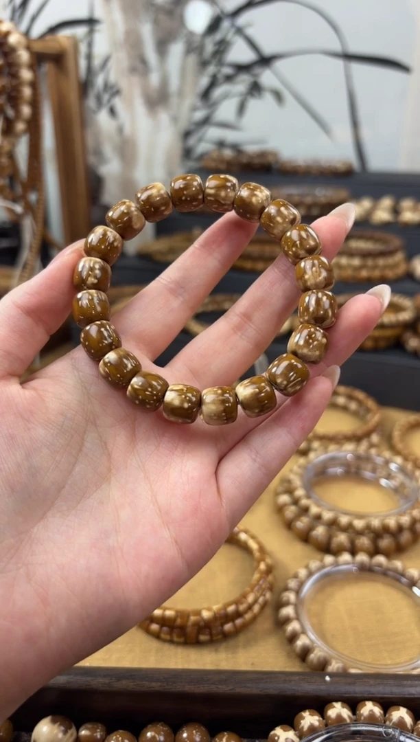 紫金鼠手串有**米10.7巧克力碎冰冰实心老型