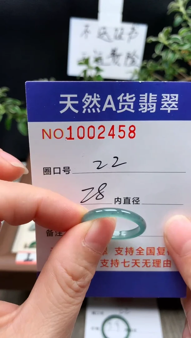未镶嵌戒指翡翠22#