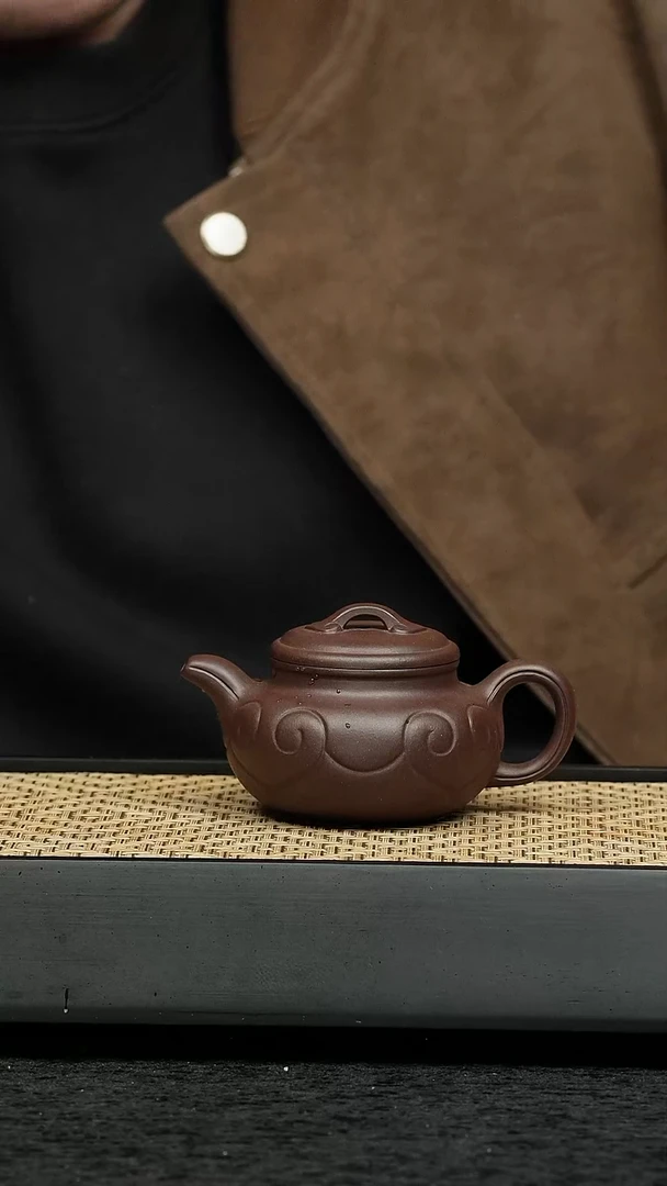 茶壶紫砂五堂 仿古如意-120cc