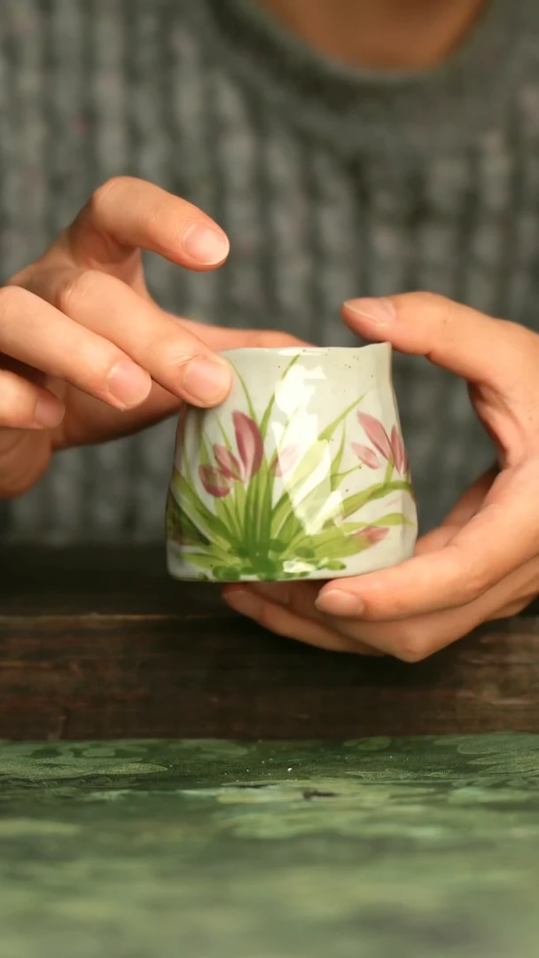 瓷器青诗集手工手绘瓷器