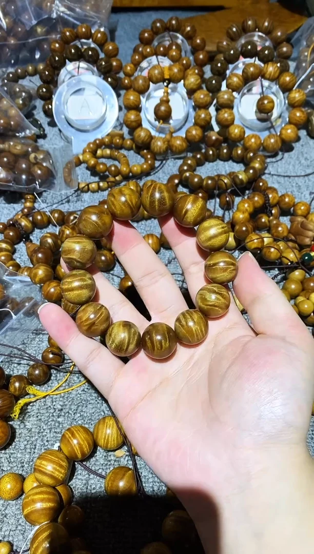 手串/手链楠木（金丝楠）小叶桢楠水波纹1.8手串