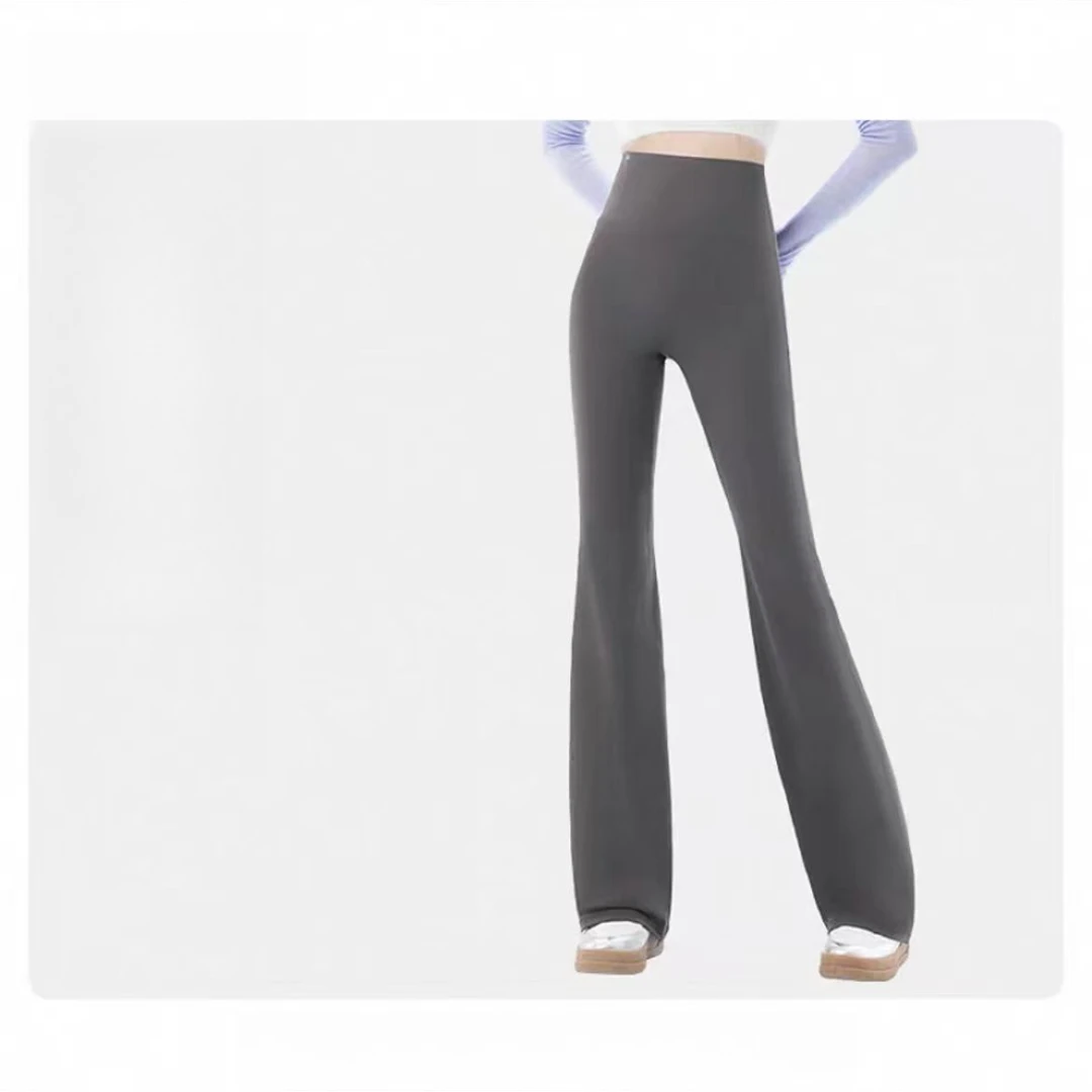 （灰色）丽子家 品牌 尾货成人灰色休闲喇叭裤