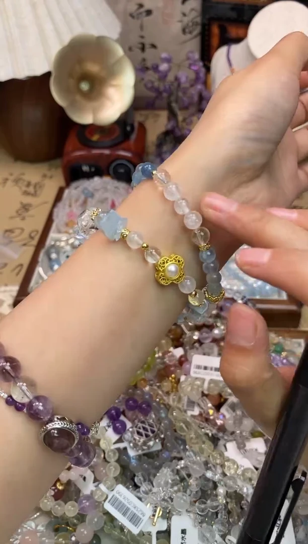 海蓝宝石手链未镶嵌254