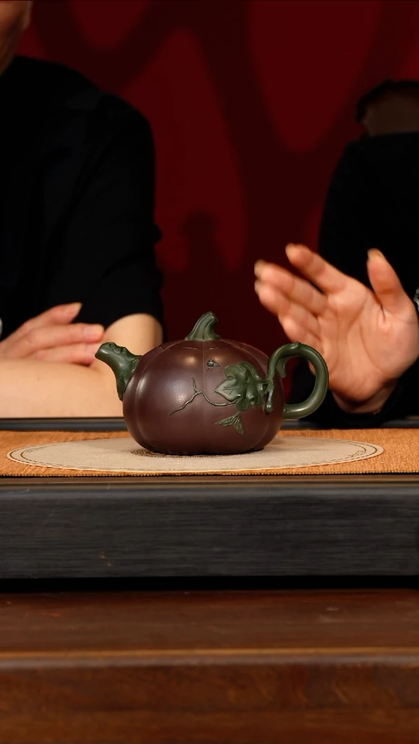 茶壶紫砂宜兴紫砂BYM 双色 南瓜