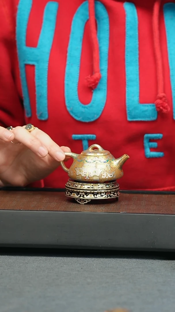 【闪购商品】紫砂茶壶五堂 神农鼎+神兽盖置