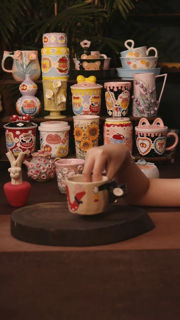 杯子景德镇原创手作陶瓷