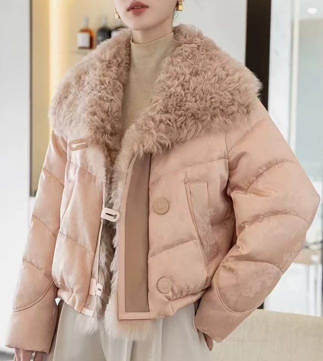 TT 新款羽绒服压印暗纹面料减龄显嫩时尚大气