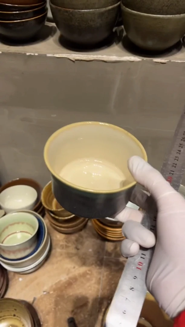 【闪购商品】瓷片537微瑕只此青绿竹节碗1个